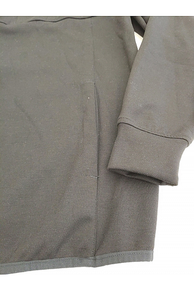 URBAN CLASSICS Pánská černá sportovní mikina na zip s kapucí Velikost S | URBAN CLASSICS | obrázek 3