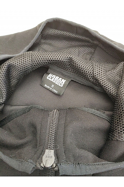 URBAN CLASSICS Pánská černá sportovní mikina na zip s kapucí Velikost S | URBAN CLASSICS | obrázek 7