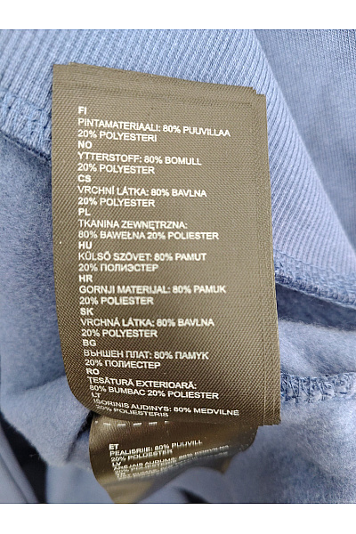 KARL KANI Pánská bavlněná modrá mikina s kapucí a klokaní kapsou Vel. US XXL | KARL  KANI | obrázek 6