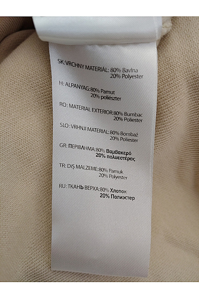 def Béžové bavlněné tepláky jogger s kapsami Velikost M | def | obrázek 8