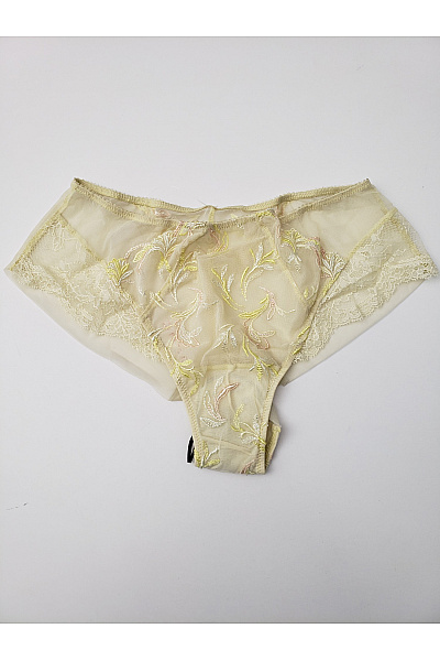 Béžové dámské kalhotky s květinovou výšivkou | Unimoda | obrázek 2