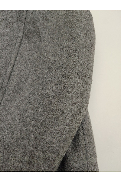 Dámský krátký oversized kabát šedý Vel. 36 | Unimoda | obrázek 7