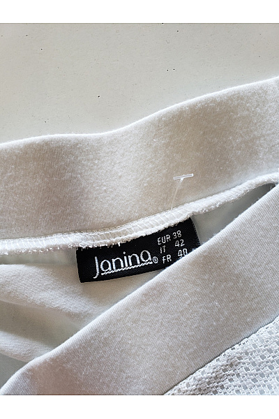 Janina Dámská bílá sukně s třásněmi a krajkou Velikost EU 38 | Janina | obrázek 2