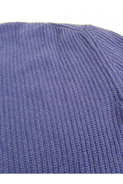 LAWRENCE GREY Pánský kašmírový pulovr žebrovaný modrý basic Vel. XL | LAWRENCE GREY | obrázek 6