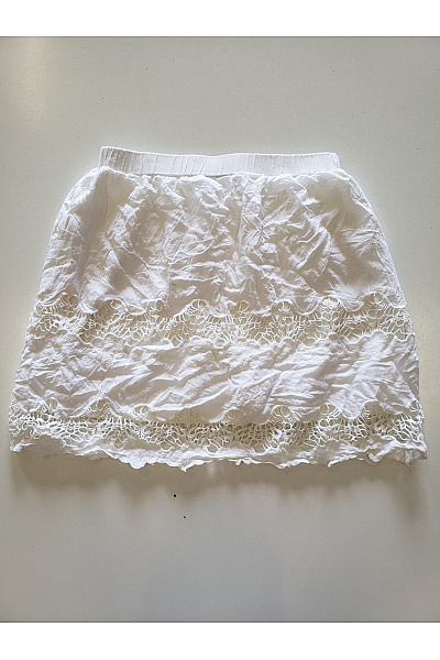 Janina Dámská bílá krajková mini sukně s gumou v pase Vel. 36 | Janina | obrázek 6