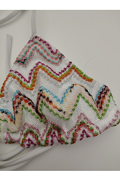MISSONI Dívčí barevné vzorované plavky trojúhelníkový střih | MISSONI | obrázek 3