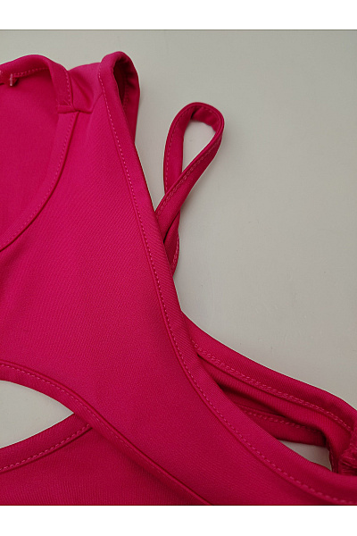 REVIEW Růžové dámské tílko crop top s potiskem a průstřihy Velikost EU S | REVIEW | obrázek 4