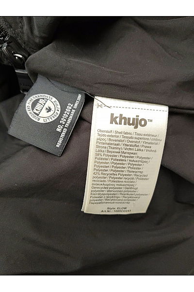Khujo Černá dlouhá prošívaná zimní bunda s kapucí a zipem Velikost S | Khujo | obrázek 8
