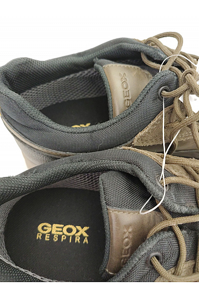 GEOX Pánské outdoorové boty Khaki šněrovací turistické Velikost 42 | GEOX | obrázek 8