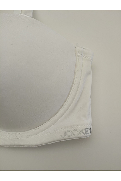 JOCKEY Bílá hladká t-shirt podprsenka s kosticemi a odnímatelnými ramínky Vel. EU 80D | JOCKEY | obrázek 2