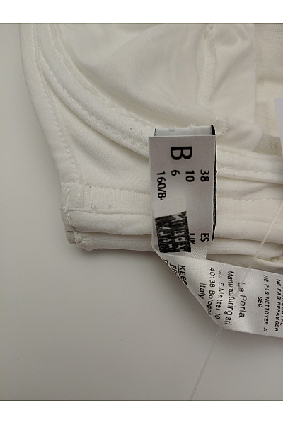 LA PERLA Bílá plavková podprsenka s průstřihy bez ramínek Vel. 38 | LA PERLA | obrázek 5