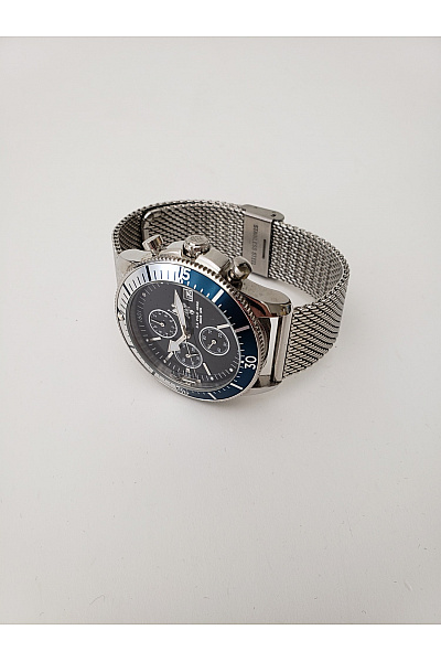 U.S.POLO ASSN. Pánské chronografové hodinky stříbrné s modrým ciferníkem | U.S.POLO ASSN. | obrázek 3