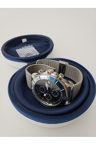 U.S.POLO ASSN. Pánské chronografové hodinky stříbrné s modrým ciferníkem | U.S.POLO ASSN. | obrázek 9