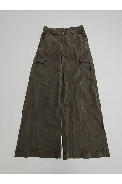 URBAN CLASSICS Dámské khaki cargo kalhoty široké bavlněné Velikost US 28 | URBAN CLASSICS | obrázek 2