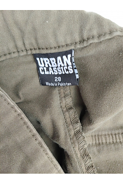 URBAN CLASSICS Dámské khaki cargo kalhoty široké bavlněné Velikost US 28 | URBAN CLASSICS | obrázek 8