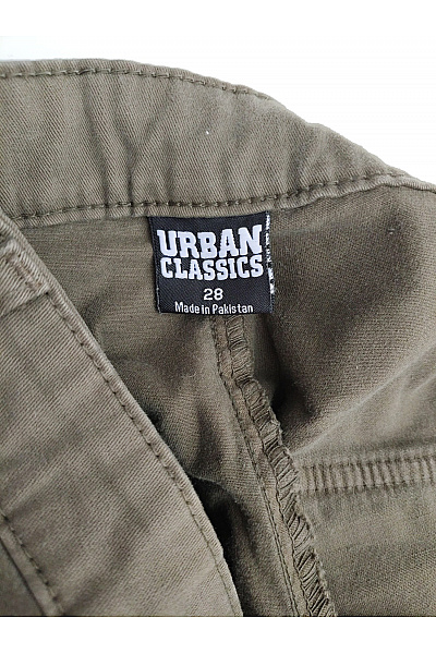 URBAN CLASSICS Dámské khaki cargo kalhoty široké bavlněné Velikost US 28 | URBAN CLASSICS | obrázek 9