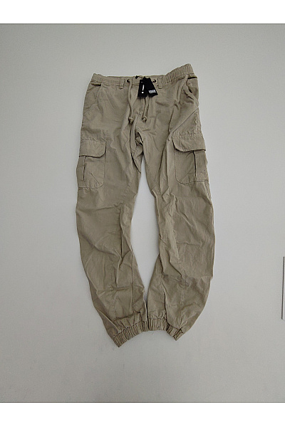 URBAN CLASSICS Pánské Khaki Cargo Kalhoty S Kapsami Na Stehnech Vel. L