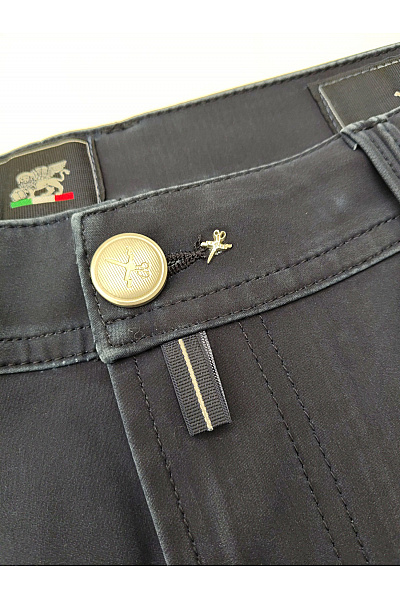 Tramarossa Černé rovné kalhoty s kapsami Vel. L | tramarossa | obrázek 4