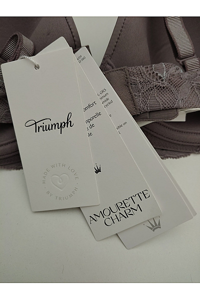TRIUMPH Hnědá krajková push up podprsenka se zapínáním vpředu Velikost EU 80B | TRIUMPH | obrázek 7