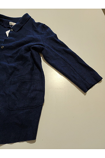 HELENA VERA Modrý krátký elegantní kabát Vel. EU 52 | HELENA VERA | obrázek 5