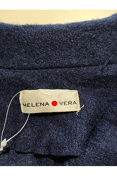 HELENA VERA Modrý krátký elegantní kabát Vel. EU 52 | HELENA VERA | obrázek 8