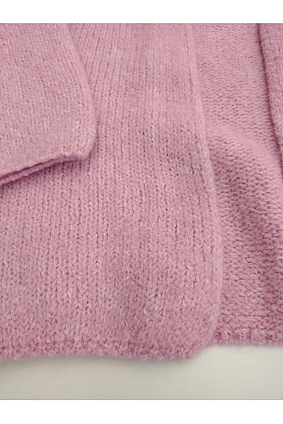 LINDEX Růžový pletený oversized kardigan se spadlými rameny Velikost XS | LINDEX | obrázek 5