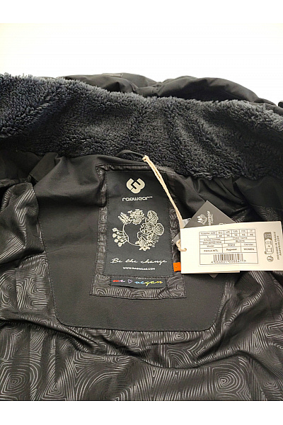 ragwear Černá dlouhá prošívaná zimní bunda s kapucí Velikost EU L | ragwear | obrázek 8