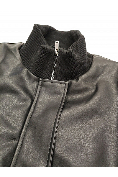 Černá dámská bomber bunda oversize krátká Vel. XL | Unimoda | obrázek 2