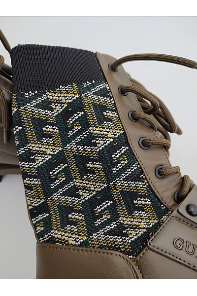 Guess Dámské hnědé kotníkové boty se šněrováním na platformě Vel. 40 | Guess | obrázek 9