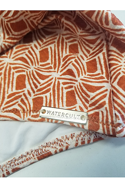 Watercult Červené jednodílné plavky za krk s geometrickým vzorem Vel. DE 38 | Watercult | obrázek 4