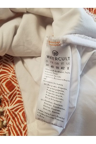 Watercult Červené jednodílné plavky za krk s geometrickým vzorem Vel. DE 38 | Watercult | obrázek 5