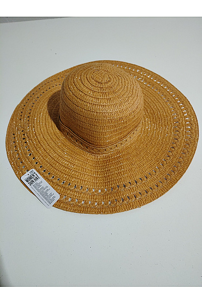 dámský letní slaměný klobouk se širokou krempou Vel. 57 | Unimoda | obrázek 2