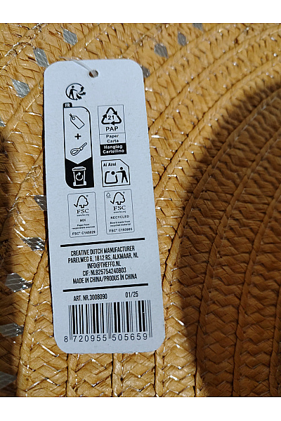 dámský letní slaměný klobouk se širokou krempou Vel. 57 | Unimoda | obrázek 7