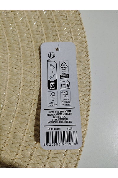 Béžový letní klobouk se mušlemi Vel. 57 | Unimoda | obrázek 5