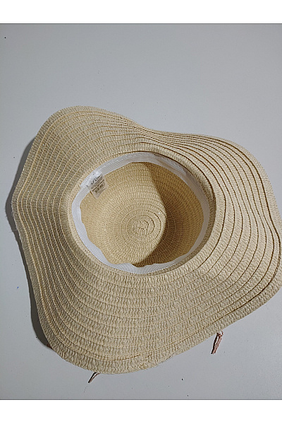 Béžový letní klobouk se mušlemi Vel. 57 | Unimoda | obrázek 7