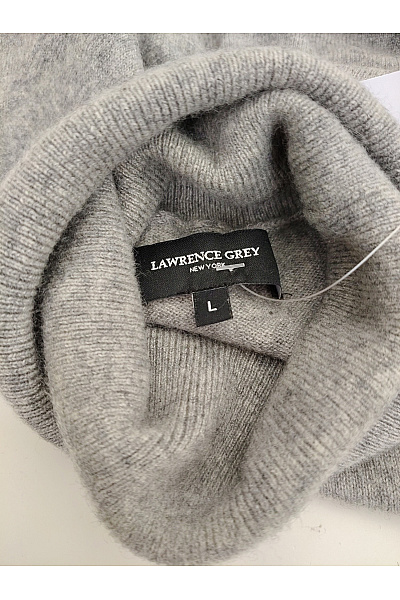 LAWRENCE GREY Dámský šedý kašmírový rolák basic Velikost L | LAWRENCE GREY | obrázek 3