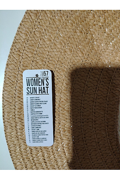 Béžový slaměný klobouk se stuhou Vel. 57 | Unimoda | obrázek 2