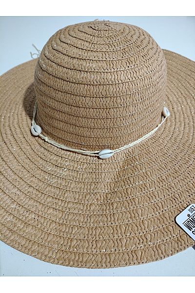 Béžový slaměný klobouk se stuhou Vel. 57 | Unimoda | obrázek 6