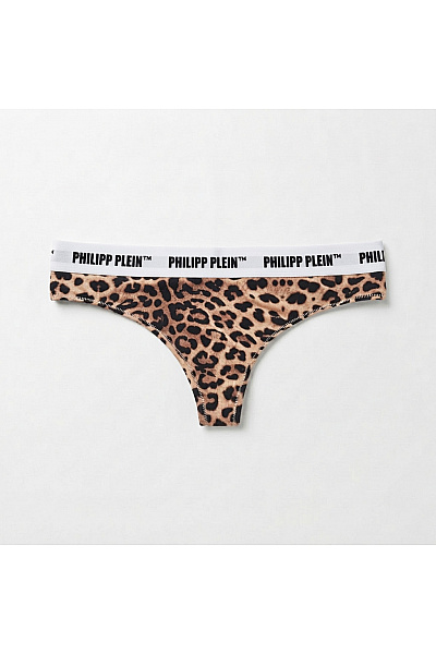 Philipp Plein Dámská Tanga Leopardí Vzor