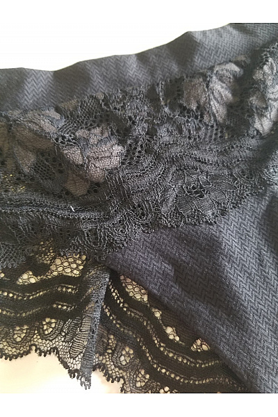 černé krajkové kalhotky Velikost S | Unimoda | obrázek 4