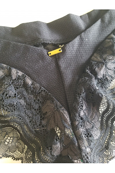 černé krajkové kalhotky Velikost S | Unimoda | obrázek 6