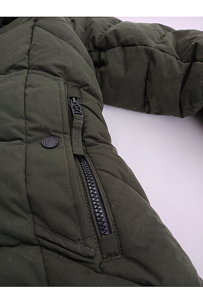 NAVAHOO Pánská khaki prošívaná zimní bunda s kapucí Vel. xl | NAVAHOO | obrázek 6