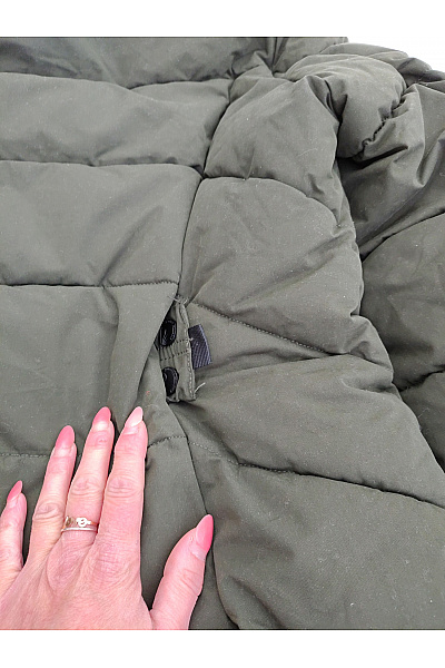 NAVAHOO Pánská khaki prošívaná zimní bunda s kapucí Vel. xl | NAVAHOO | obrázek 8
