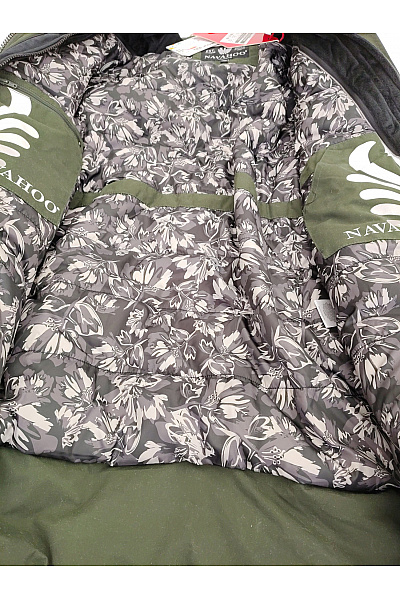NAVAHOO Pánská khaki prošívaná zimní bunda s kapucí Vel. xl | NAVAHOO | obrázek 10