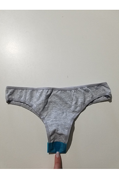 Snocks Šedé Bavlněné Dámské Tanga Vel. EU XS
