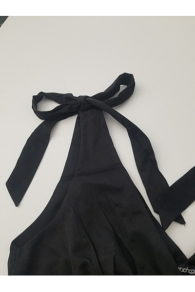 boohoo Hnědé palazzo kalhoty se zavazováním Velikost EU 46 | boohoo | obrázek 10