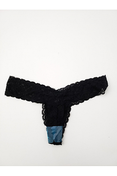 Dámská černá krajková tanga Vel. l | Unimoda | obrázek 2