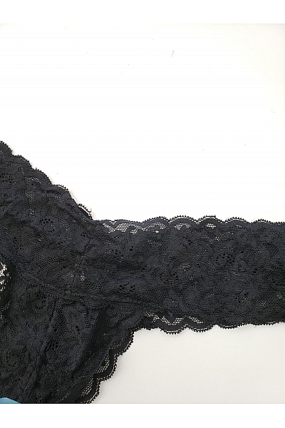 Dámská černá krajková tanga Vel. l | Unimoda | obrázek 3