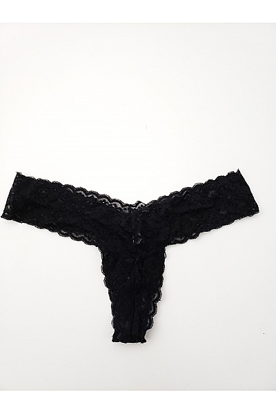 Dámská černá krajková tanga Vel. l | Unimoda | obrázek 4