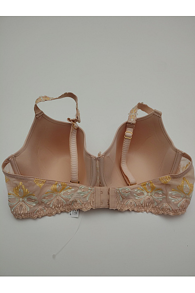 Béžová hladká kosticová podprsenka s krajkou Vel. 90D | Unimoda | obrázek 5